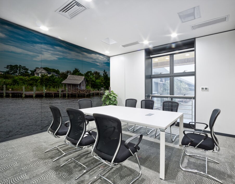 Whispers in Time: A Manteo Fishing Shed Wall Printing