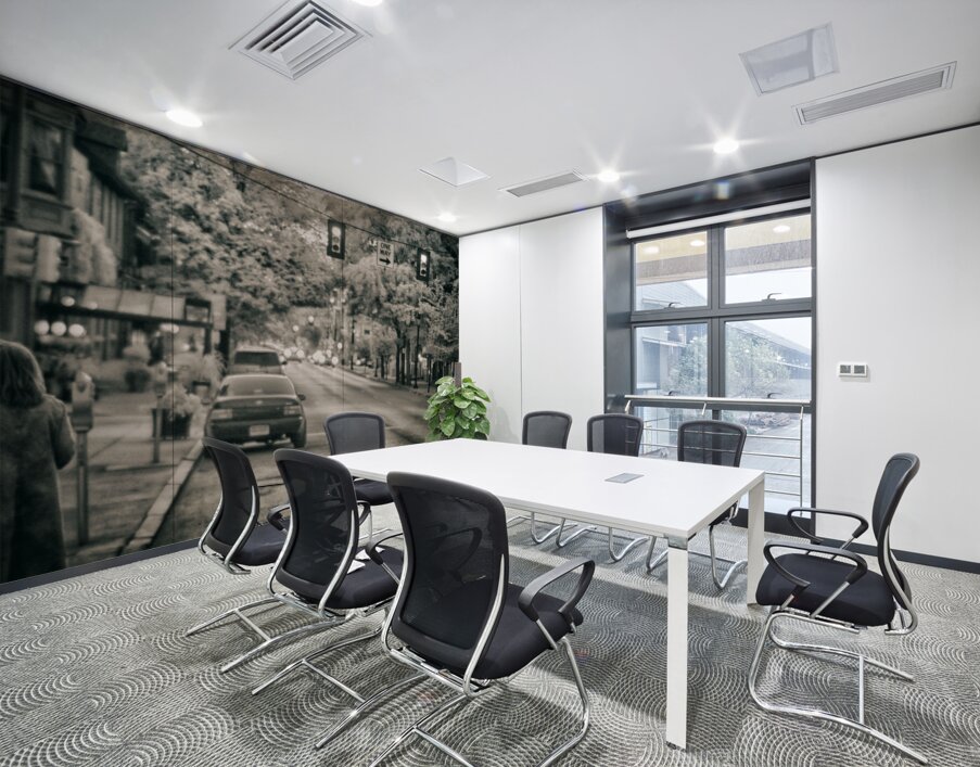 Urban Pause: Capturing the Vibrancy of Yorks Red Light Moments Wall Printing