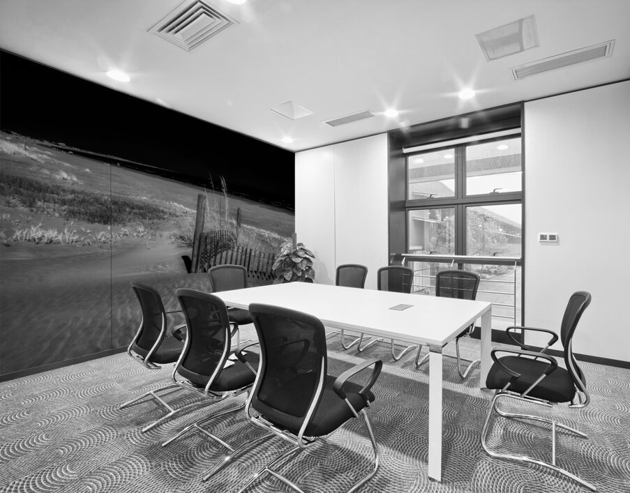 Fence Watching the Ocean Wall Printing