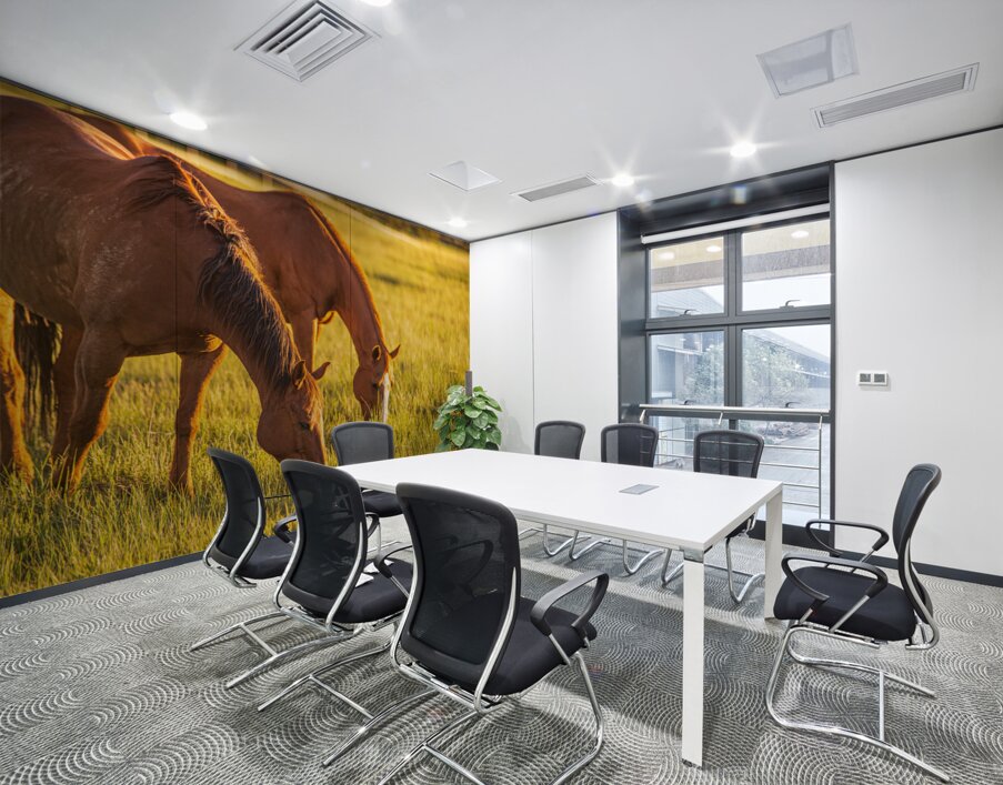 Golden Grazing Wall Printing