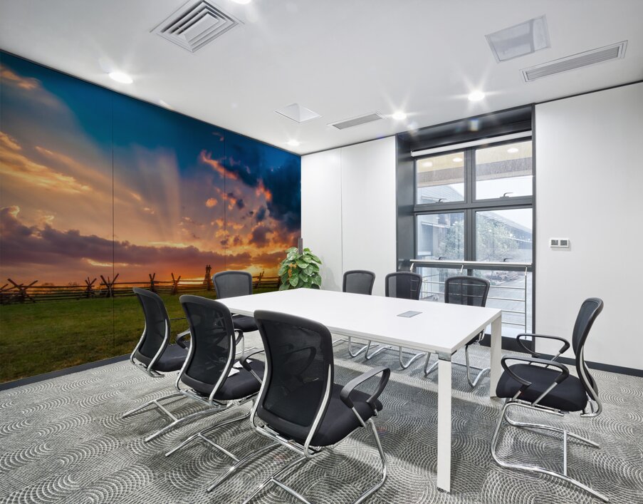 God Rays Over Gettysburg: Sunset at the 73rd New York Volunteer Infantry Regiment Wall Printing