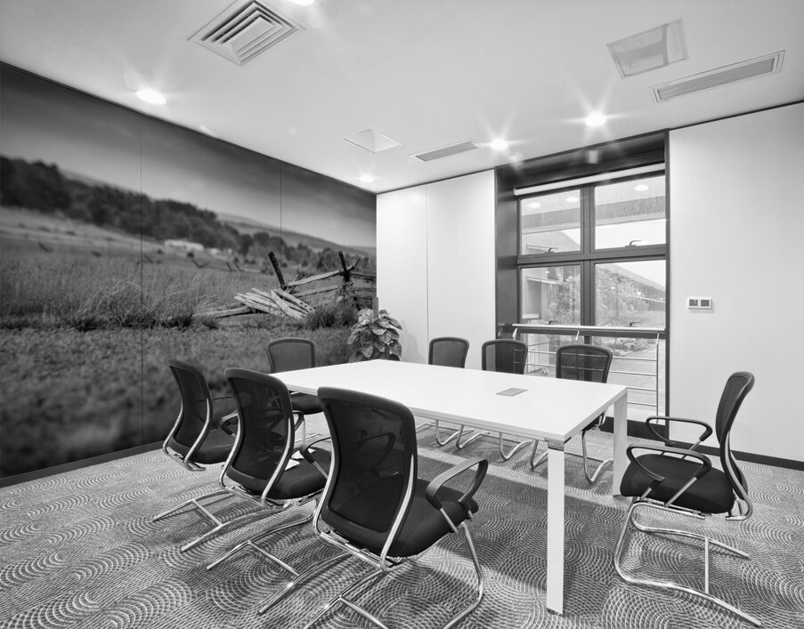 Tranquility Decay: A Weathered Gettysburg Fence Wall Printing