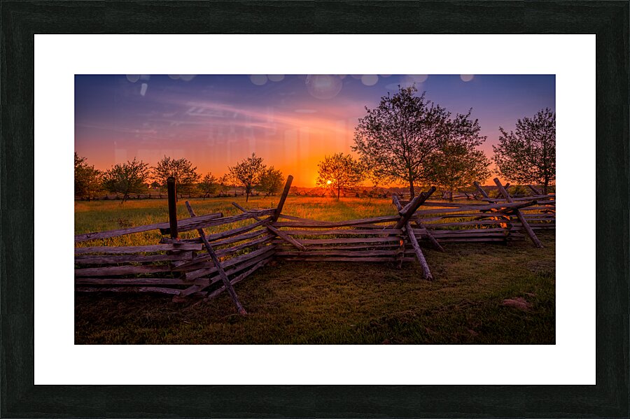Pennsylvania Dawn: First light in Gettysburg Picture Frame print