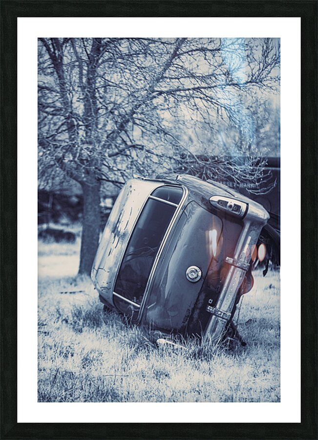 Rustic Relic   Blue Lean Picture Frame print