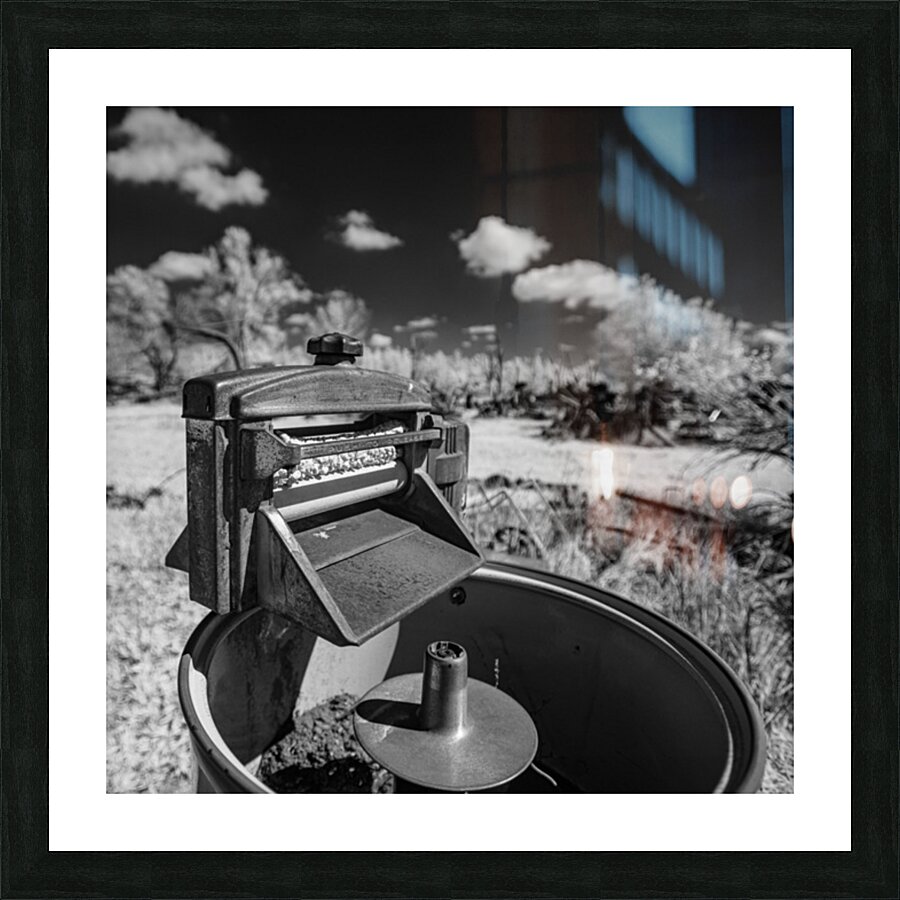 Rustic Relic   Old Washing Machine Picture Frame print