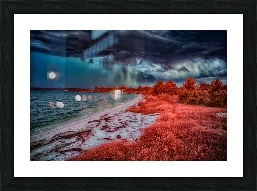 Summer Adventures at Brooms Island Marina: Colorful Beach Storm Picture Frame print