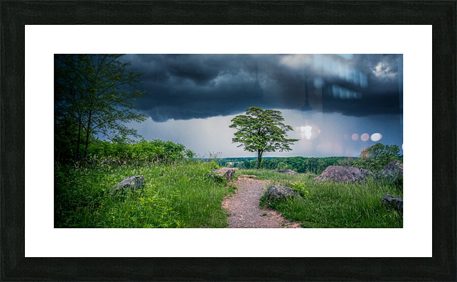 Solitude and Serenity: A Hike through Little Round Tops Enchante Picture Frame print