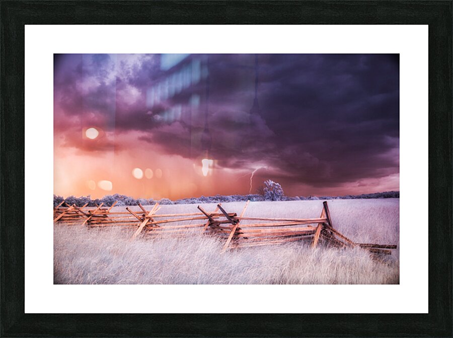 Lightning Strikes Picture Frame print