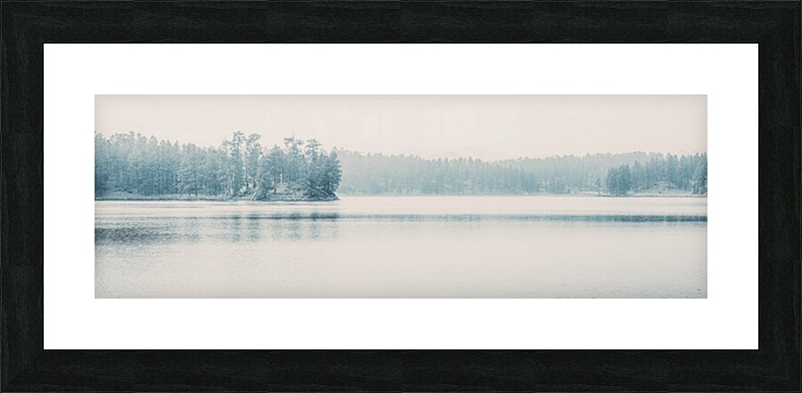 Silent Smoke on Stockade Lake Picture Frame print