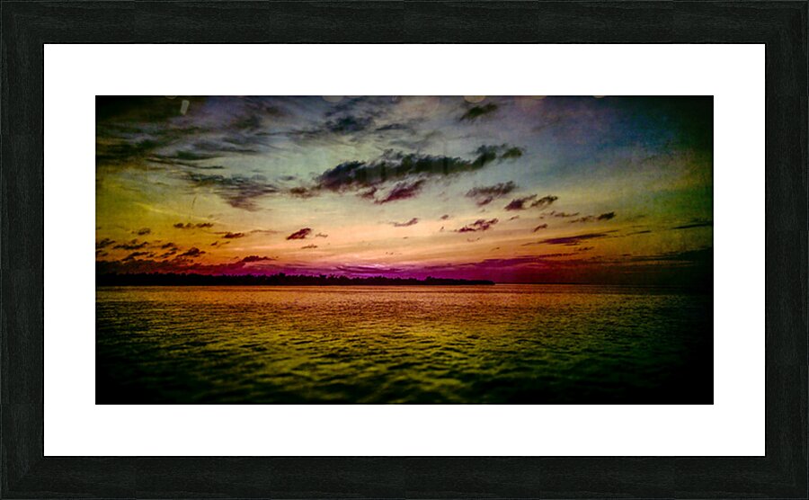 Serenitys Palette: Florida Keys Sunset Picture Frame print