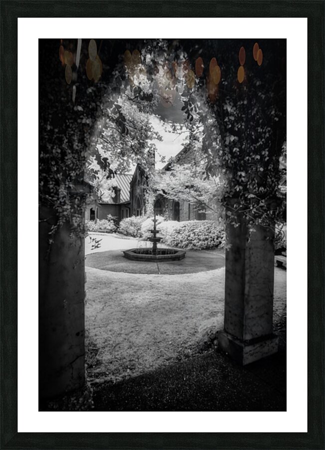 Old World Courtyard Picture Frame print