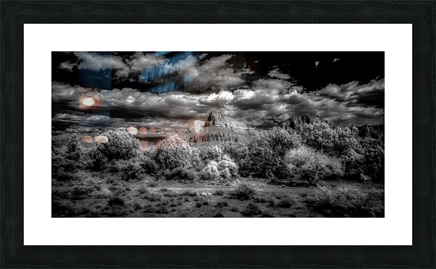 Timeless Elegance of Deserted Peaks Picture Frame print