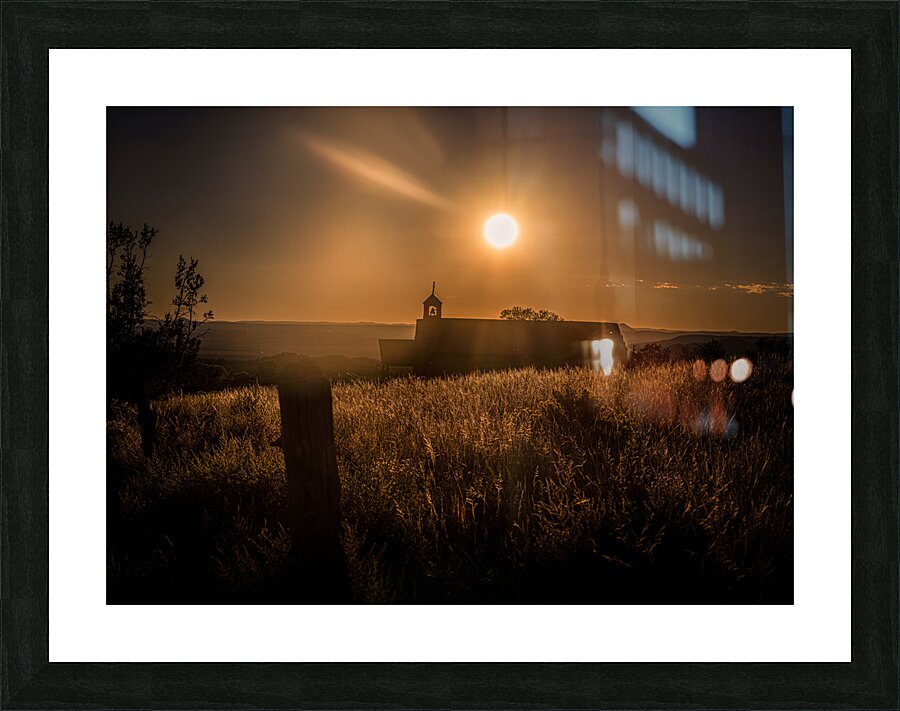 Silhouette in Sunlit Harmony Picture Frame print