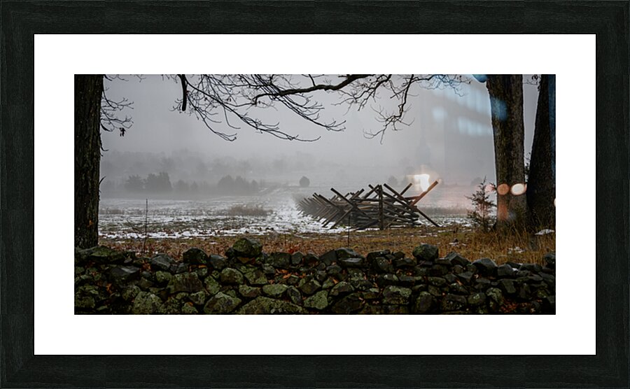 Winters Defense: Gettysburgs Silent Sentinels Picture Frame print