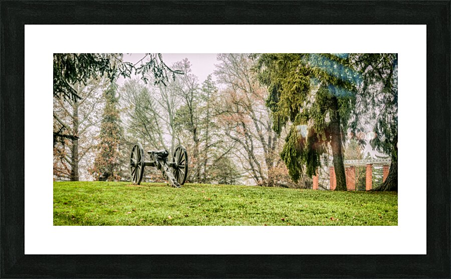 Cemetery Cannon Picture Frame print