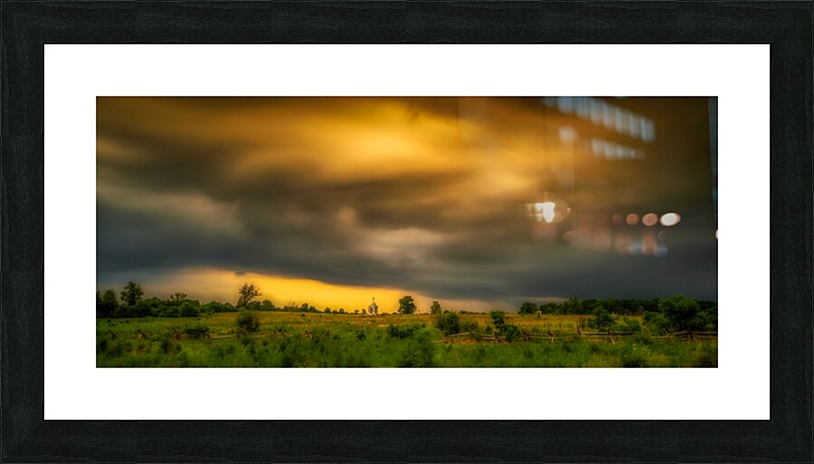 Storms Golden EmbraceStorms Golden Embrace Picture Frame print