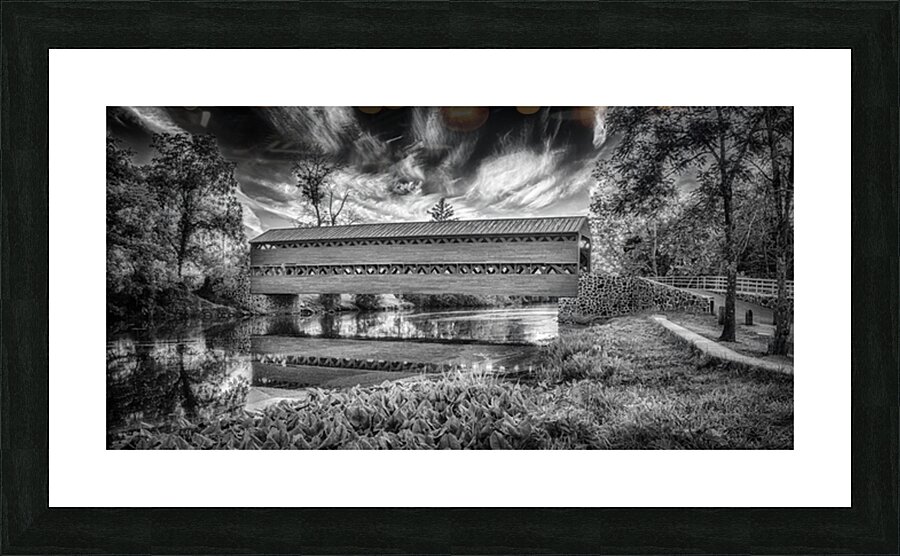 Timeless Bridge Reflections Picture Frame print