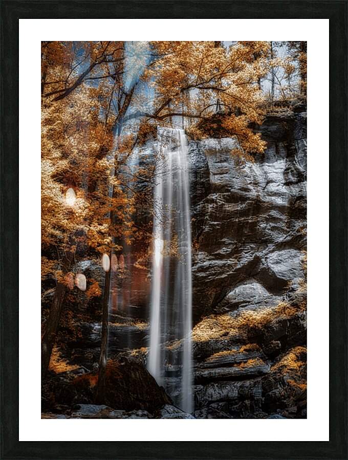 Tranquil Veil   Golden Falls Picture Frame print