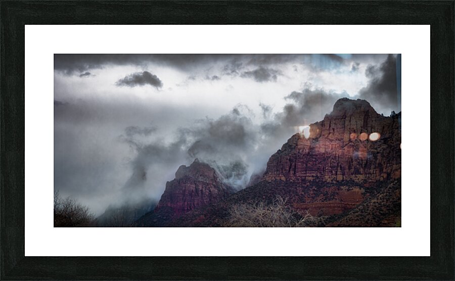 Storm Dance at Zion Picture Frame print
