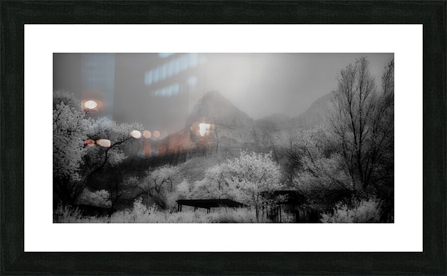 Winter Mists Mountain Watch Picture Frame print