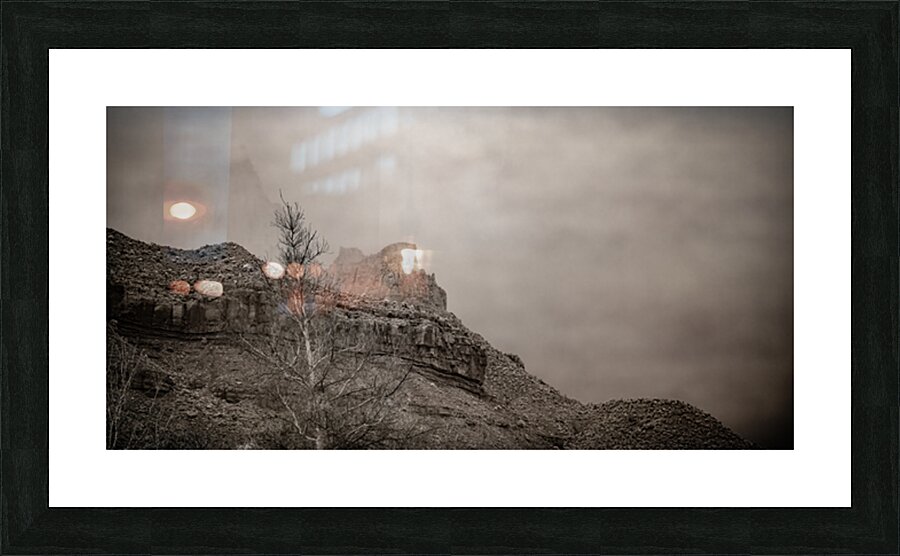 Desert Sentinel Mists Picture Frame print