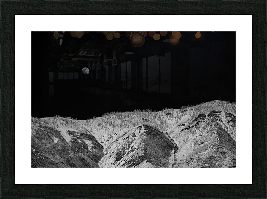Mountains Ancient Face Picture Frame print