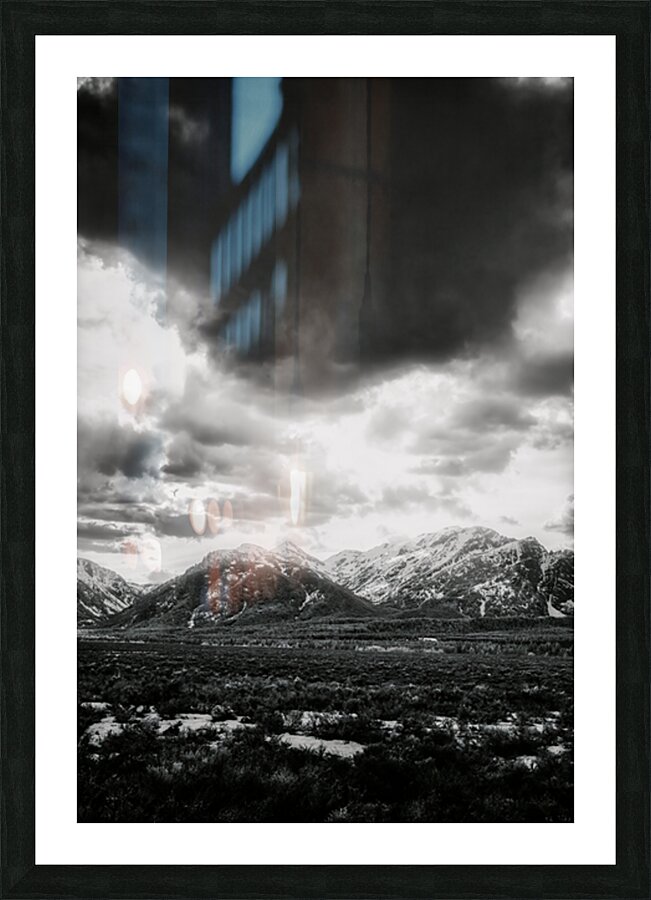 Stormy Mountain Dialogue Picture Frame print