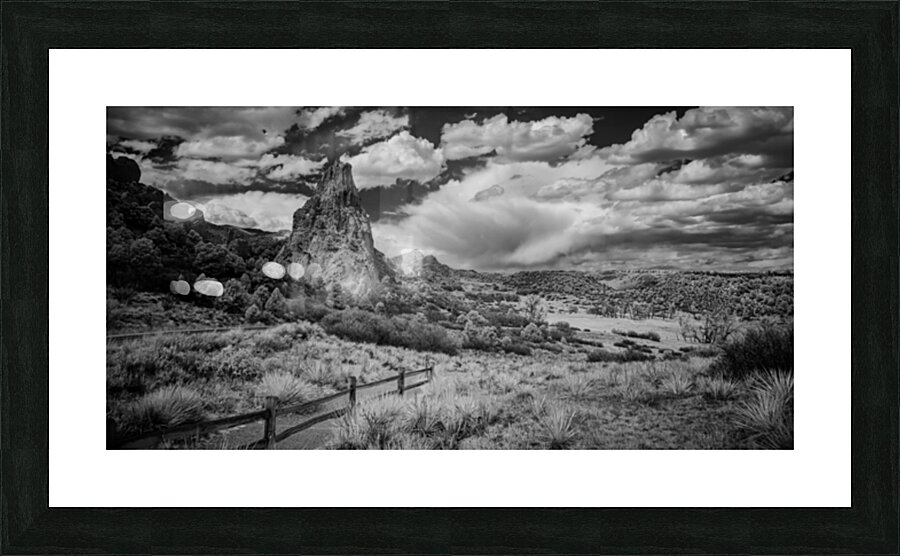 Trail to Majesty: Stormy Peaks at Garden of the Gods Picture Frame print