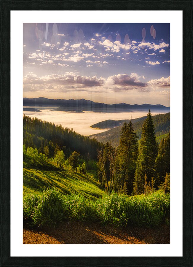 Valley of Dreams   Teton Pass Summit Picture Frame print