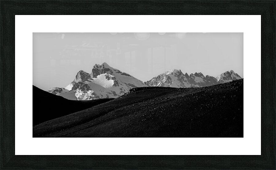 Tetons Dark Prelude Picture Frame print