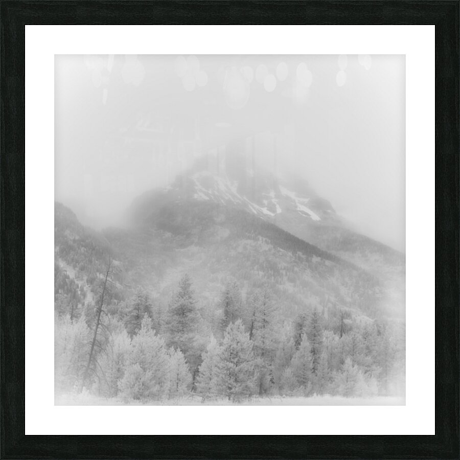 Misty Mountain Veil   Alpine Whispers Picture Frame print