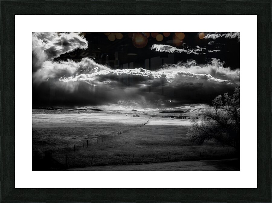 Endless Fenceline   Wyoming Dreams Picture Frame print