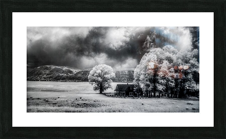 Miller Cabin Beneath the Gathering Sky Picture Frame print