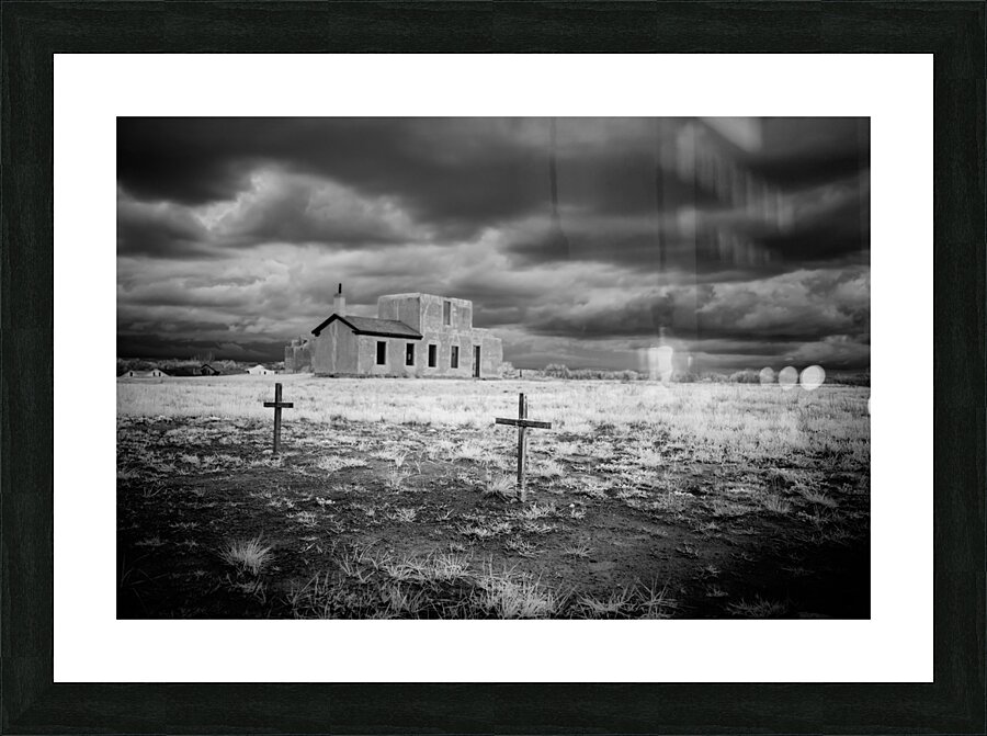 Fort Laramie Church Cemetery Picture Frame print