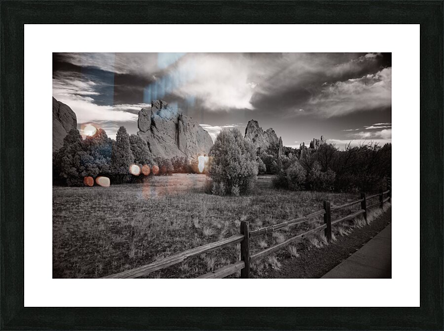 Triple Rocks Picture Frame print