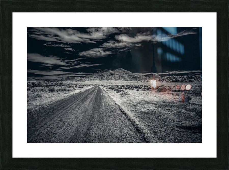 Journey Through Time: Capturing the Stark Beauty of Dawson New Mexicos Rural Landscape Picture Frame print