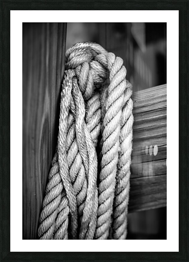 Sailing in Shades: Intimate Boat Details Picture Frame print