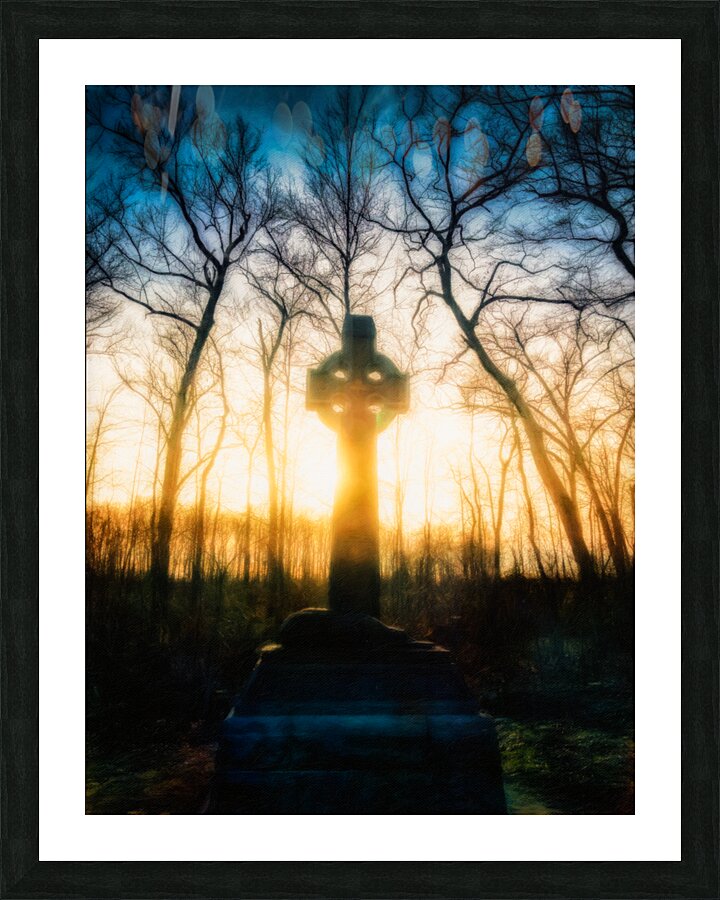 Mystical Irish: The Enchanting Presence of the Celtic Cross Picture Frame print