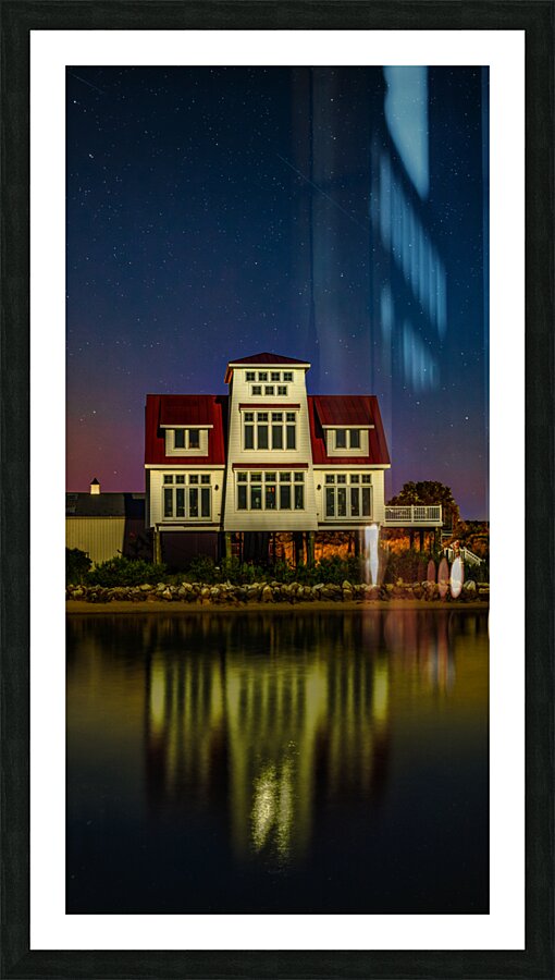 Lighthouse Stars Picture Frame print