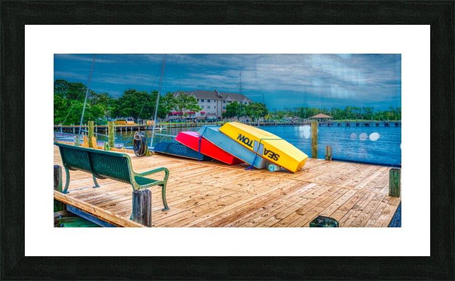Dockside Dreams in Manteo North Carolina Picture Frame print