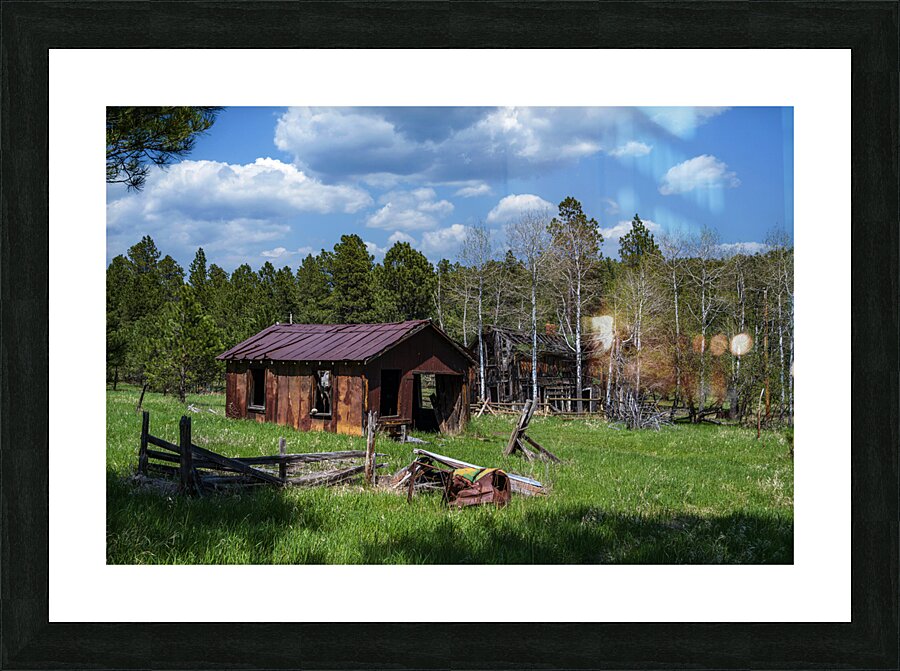 Forgotten Frontier: Ghost Town Garage Picture Frame print