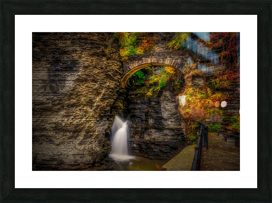 Autumns Embrace: A Fairytale Portal at Watkins Glen State Park Picture Frame print