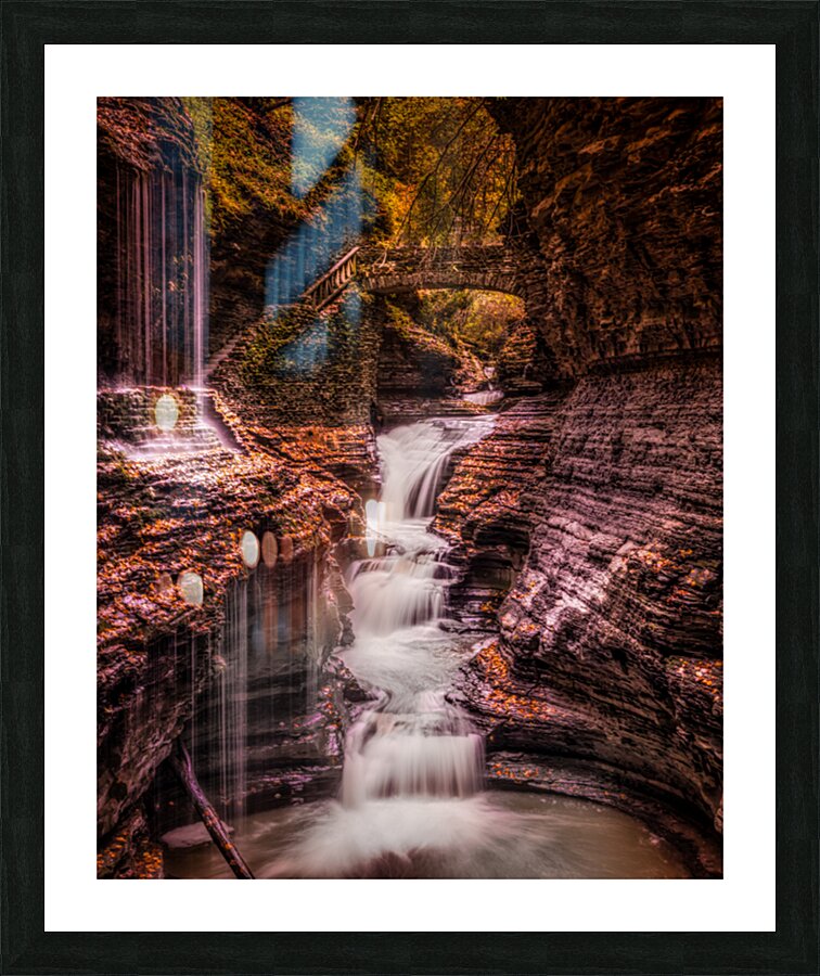 Watkins Glen: Rainbow Falls Picture Frame print