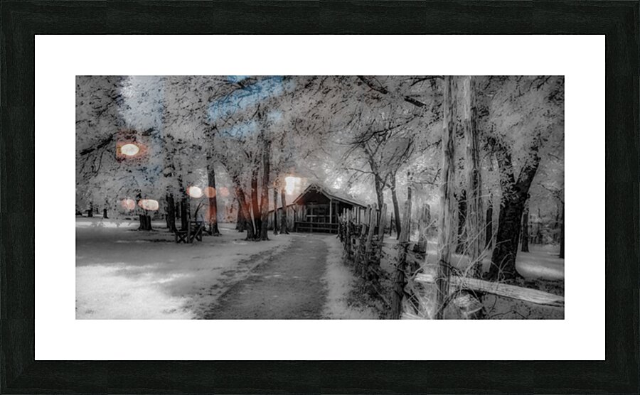 Barn Path Picture Frame print