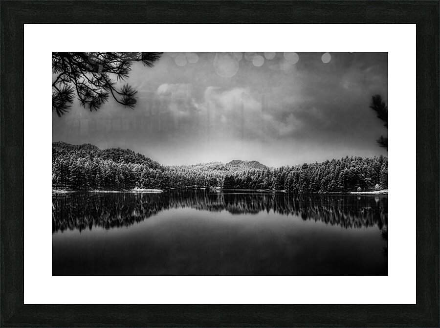 Expansive Beauty: A Panoramic Vista of Center Lake Picture Frame print