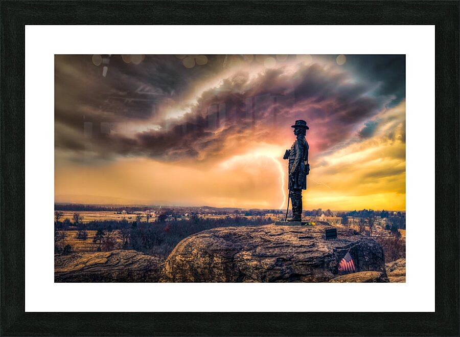 Stormy Survey Picture Frame print