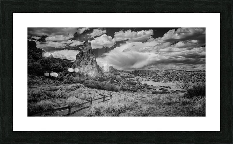 Trail to Majesty: Stormy Peaks at Garden of the Gods Picture Frame print