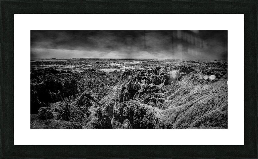 Shadows of the Earth: A Canyon Dream in the Badlands Picture Frame print