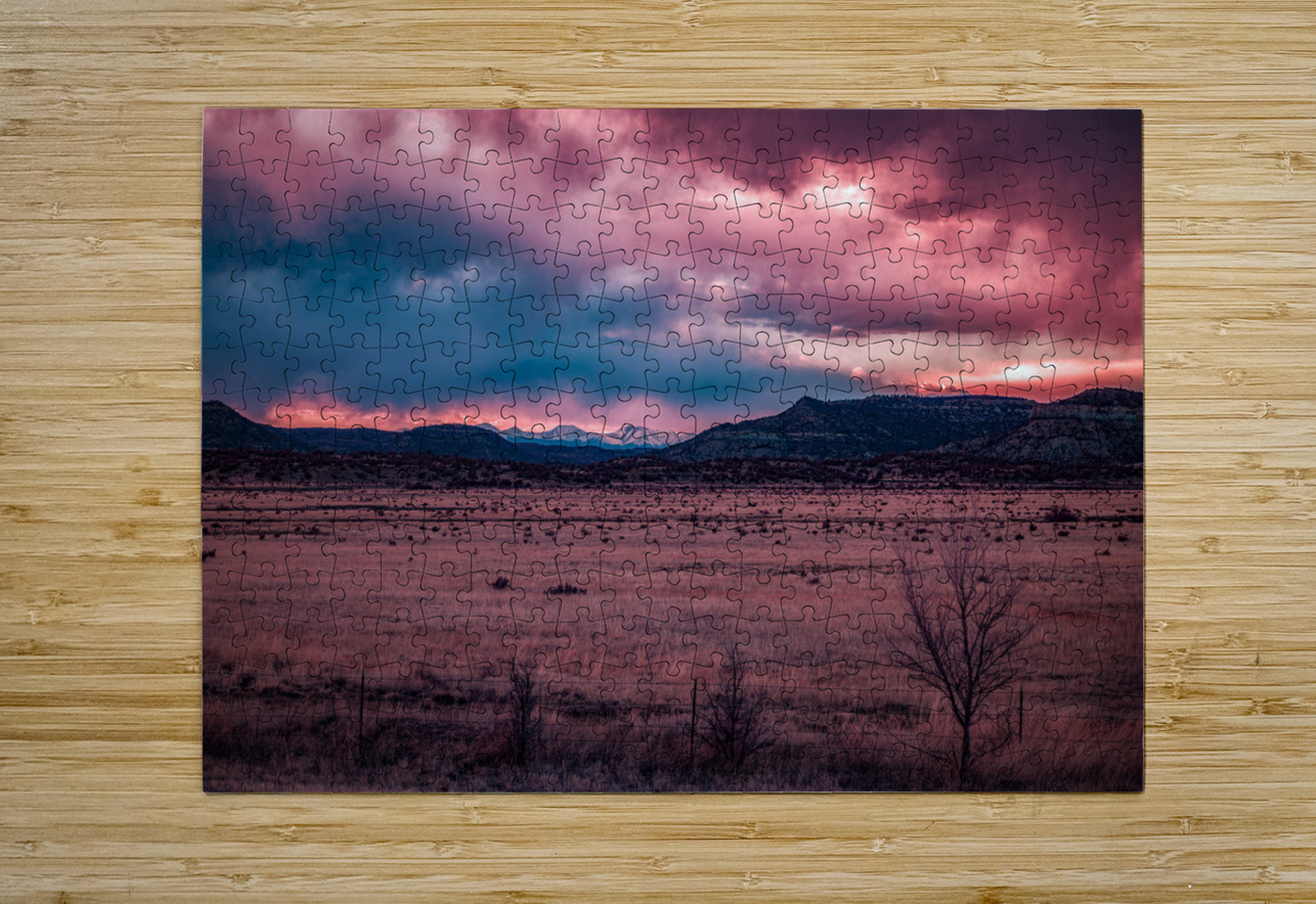 Solitary Harmony Under a Painted Sky Dream World Images Puzzle printing