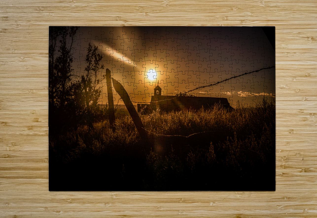Sun Kissed Harmony Along Rustic Lines Dream World Images Puzzle printing